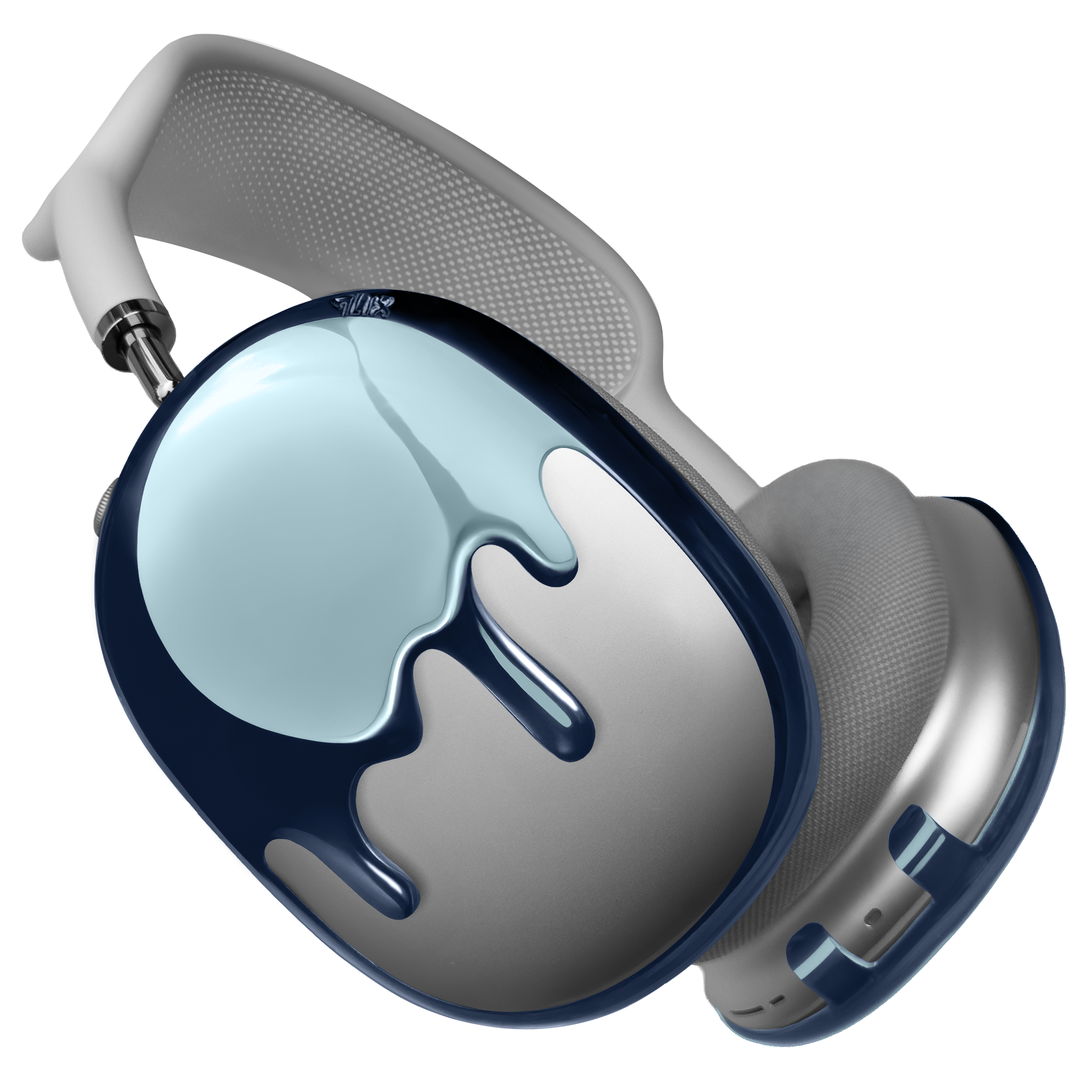 qlix AirPods Max チェーンフレーム ケース　カバー Drip Frames (Blue) – qlix