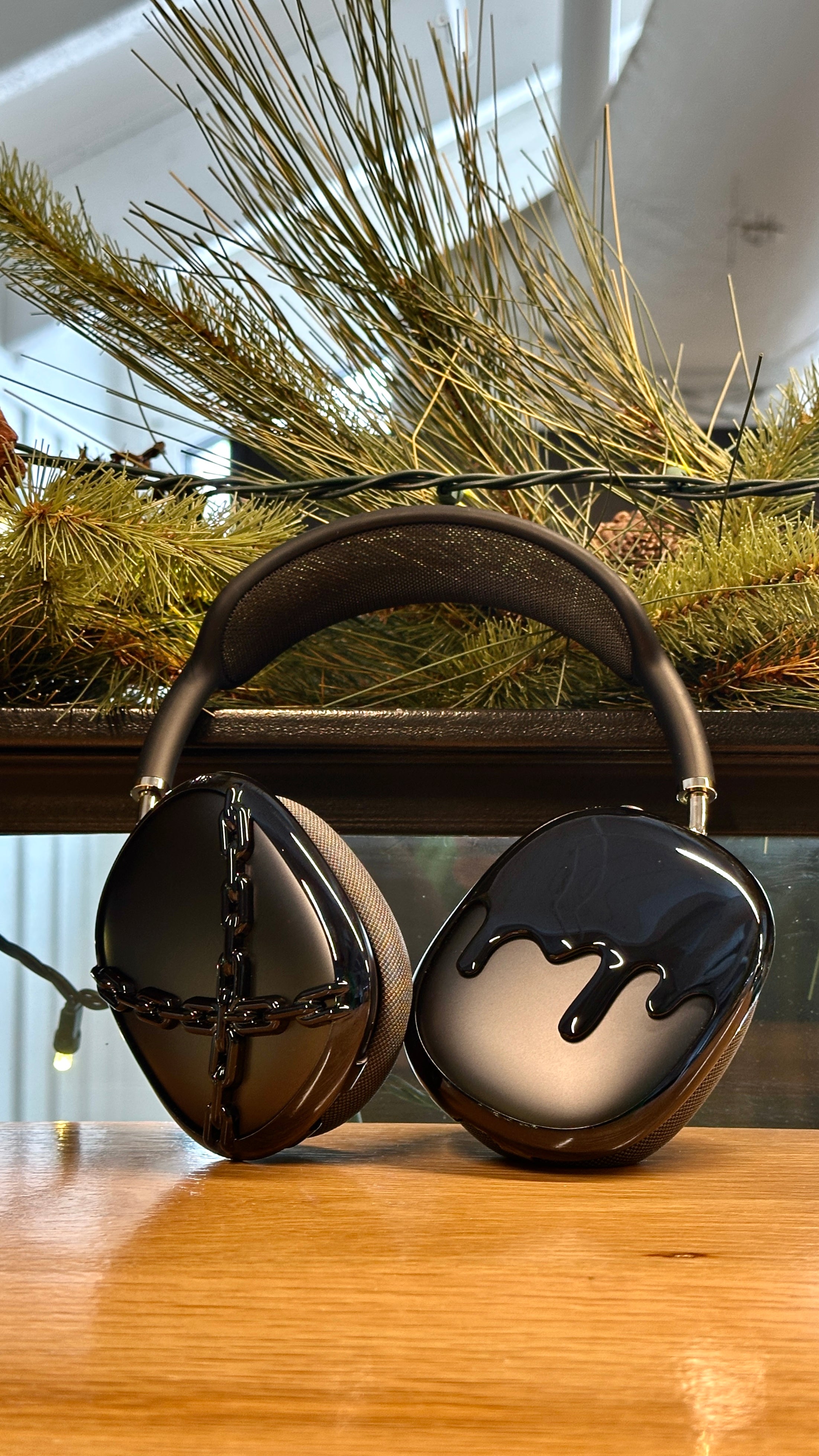 AirPodsMAXブラック Drip Frames (Gunmetal) – qlix