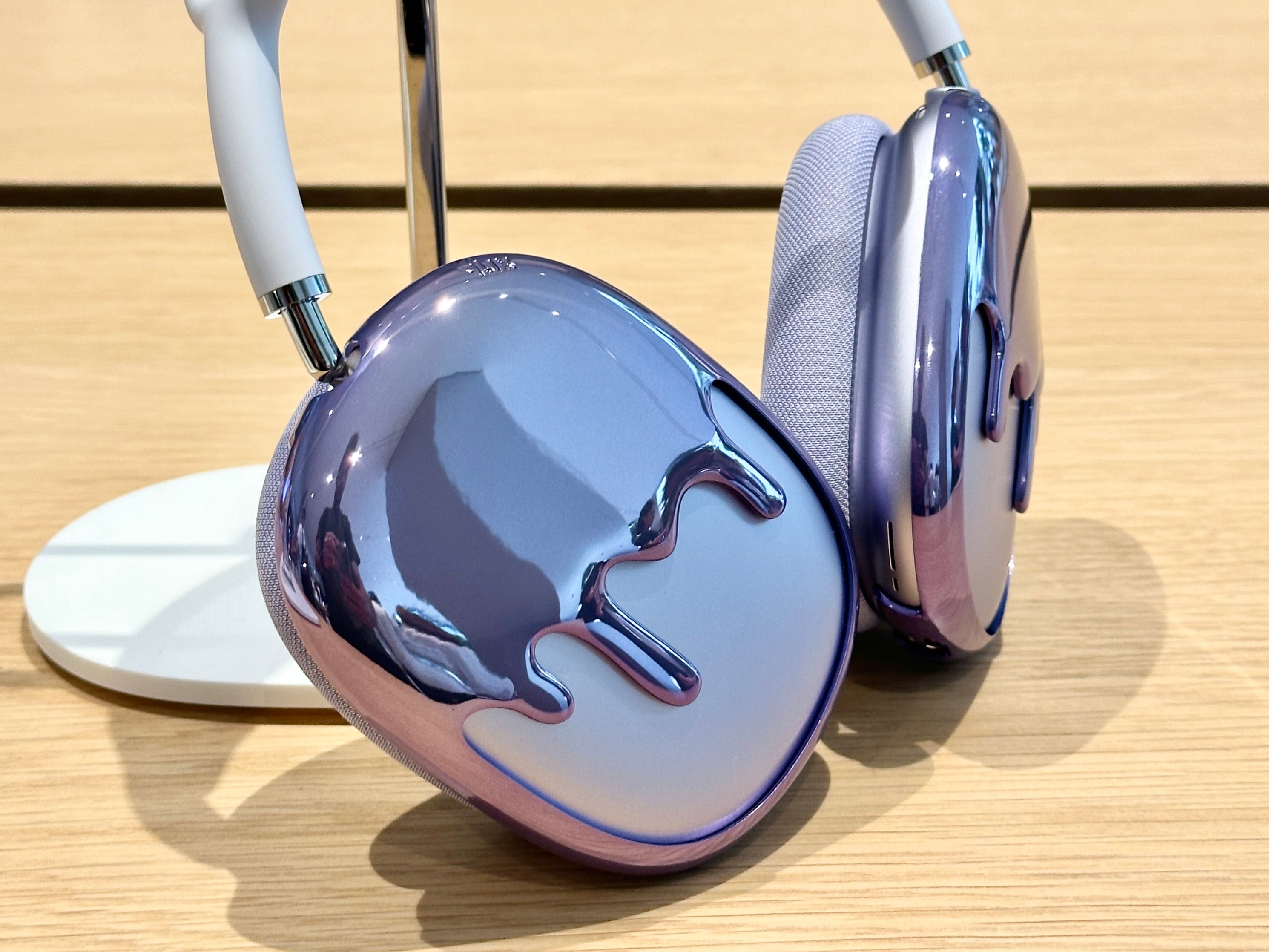 qlix dripframes silver Airpods max用カバー Qlix® Silver Drip Frames Case for Airpods Max 1 & 2, Lightweight